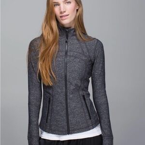 Lululemon Heathered Black Zip-Front Define Jacket
